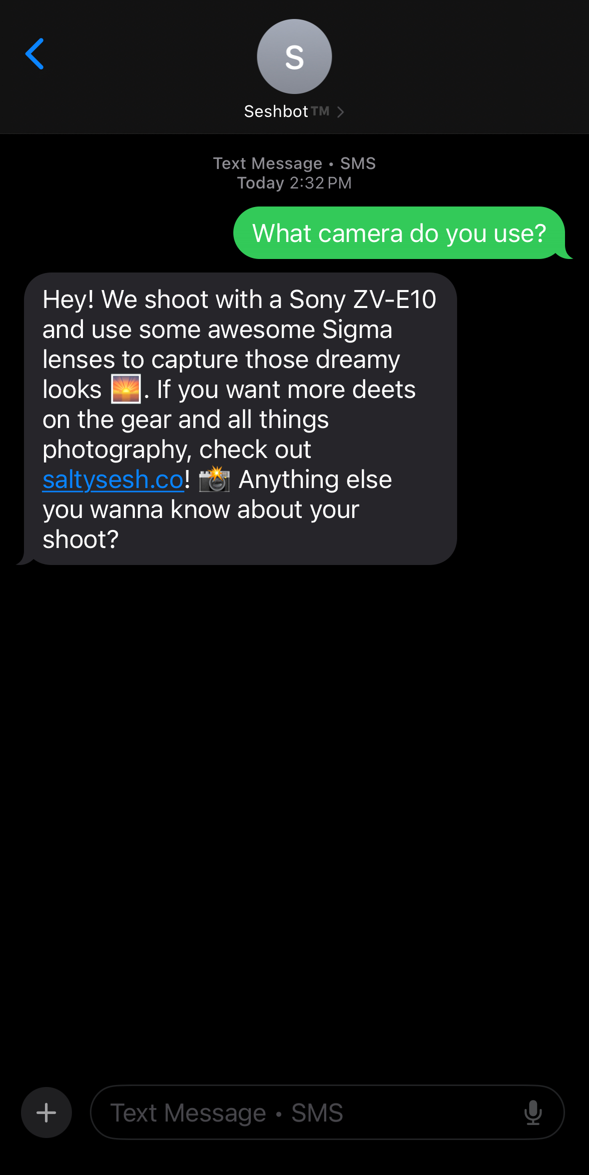 What to bring reminder